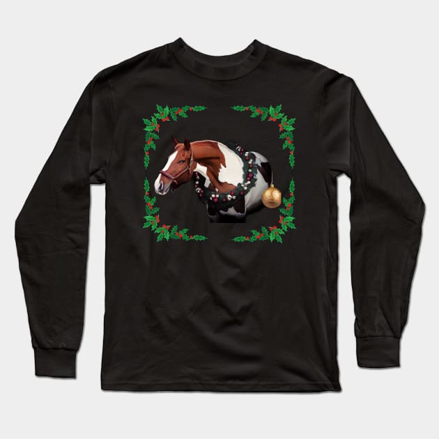 horse for christmas Long Sleeve T-Shirt by Shadowbyte91